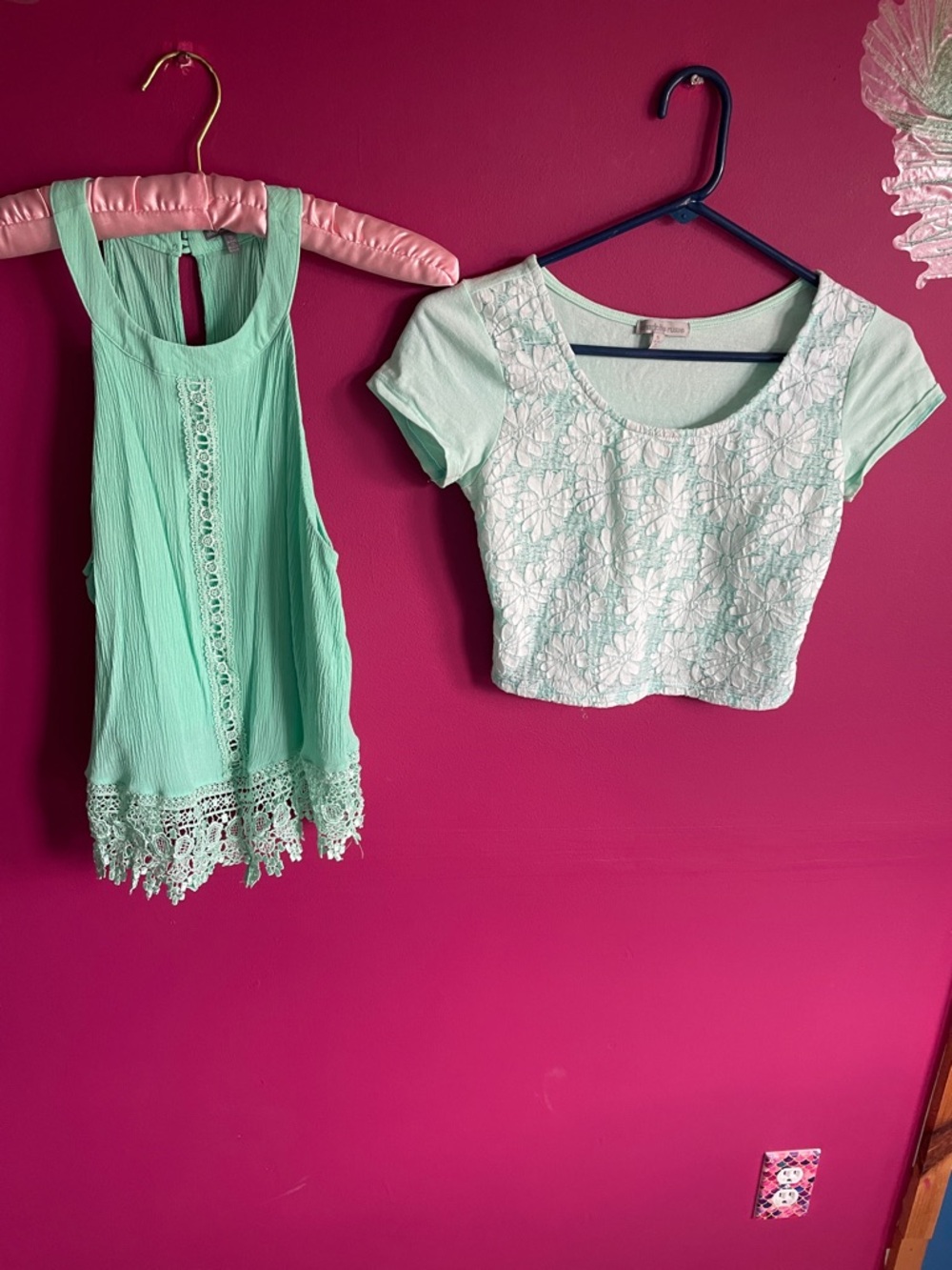 Mint Crochet-set Festival Tops Summer 🌼🌼🌼
